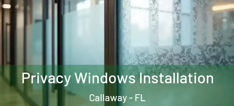  Privacy Windows Installation Callaway - FL