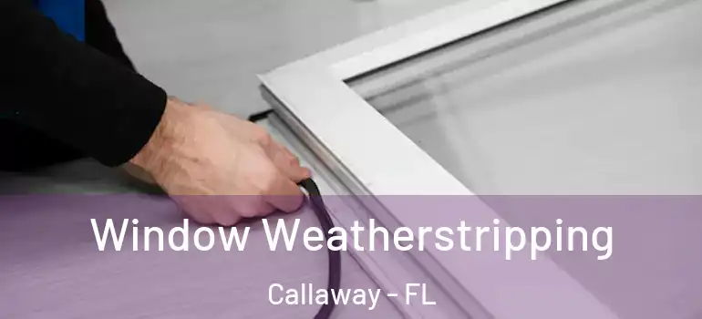  Window Weatherstripping Callaway - FL